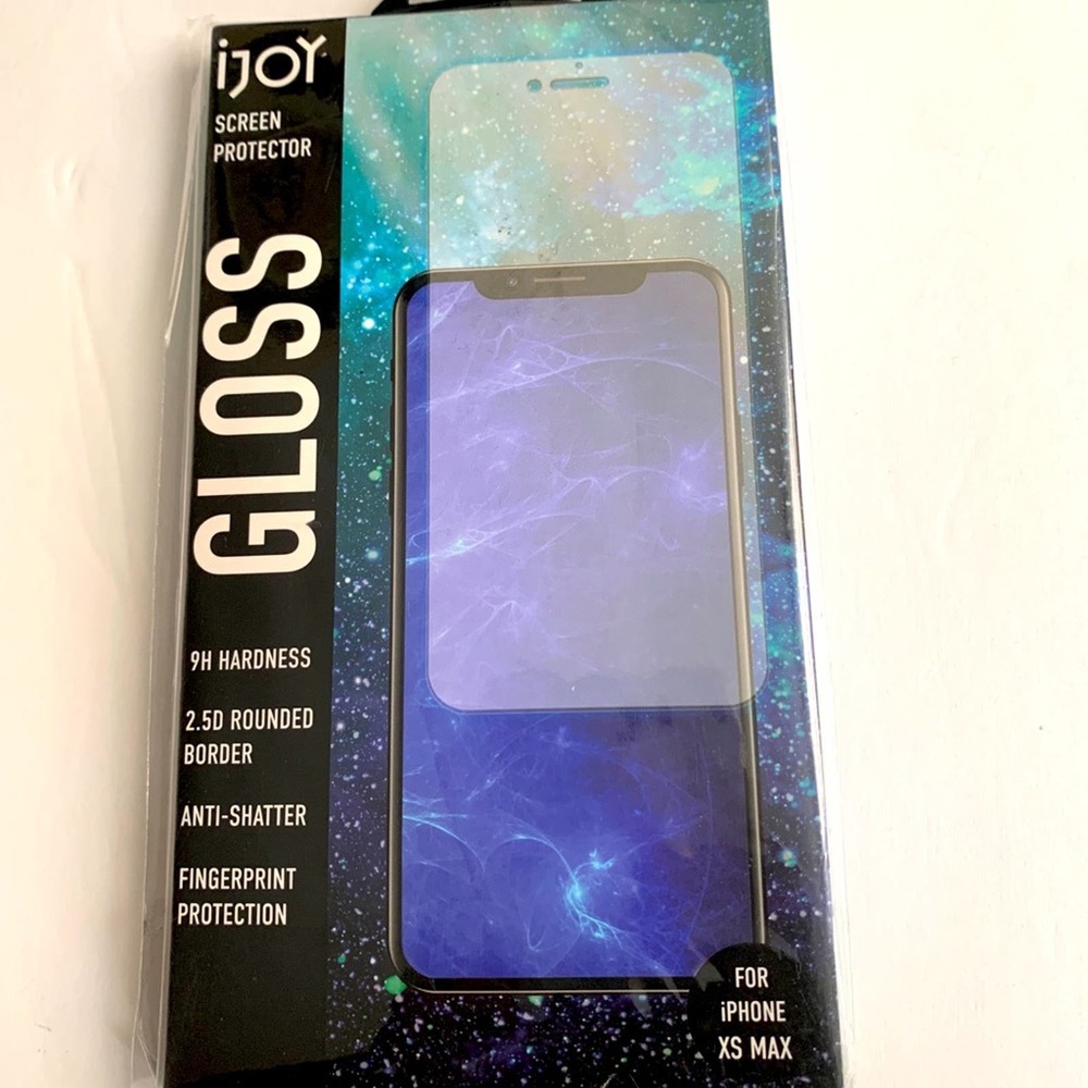 IPhone XS MAX Gloss Screen Protector Anti -Shatter Fingerprint Resistant Clear